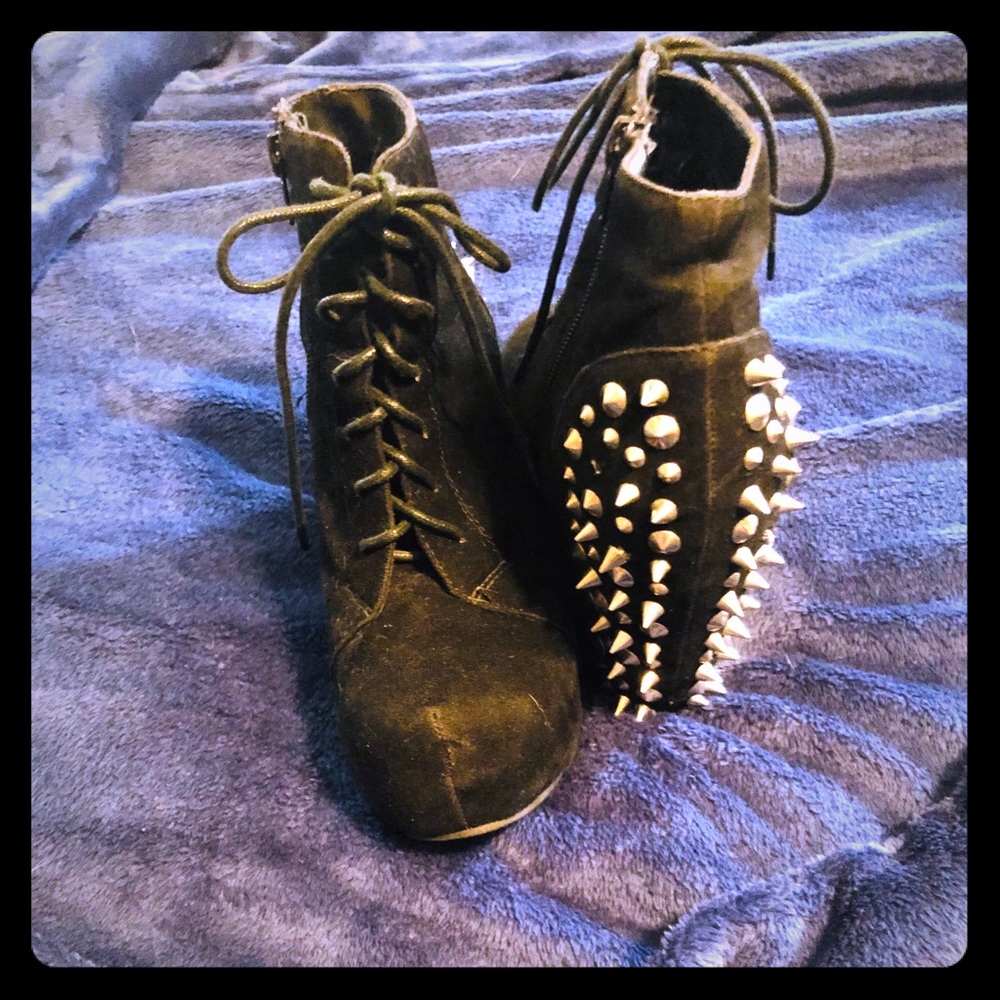 Glaze platform wedges 5.5 women